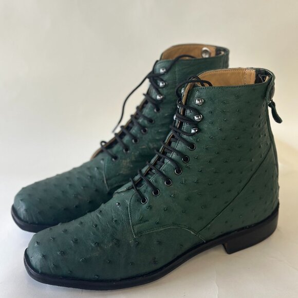 Der Dau Handcrafted Genuine Ostrich Leather Boots main image 8